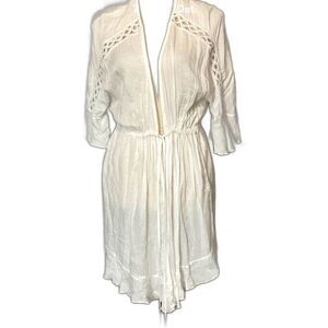 Dottie Bathing Suit Cover Up Women’s Size Medium Color White